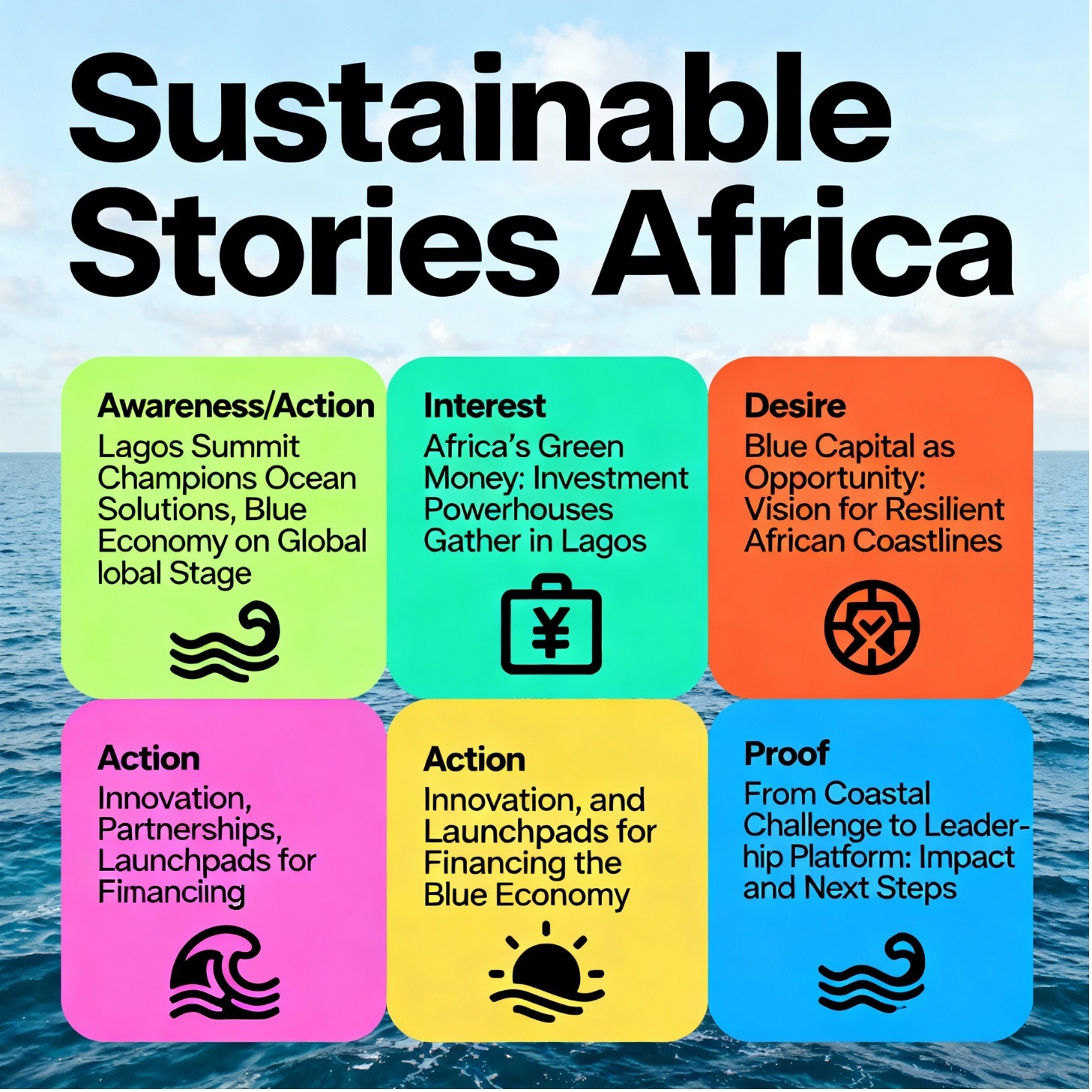 An Infograph of the AIDAP Article Framework by Sustainable Stories Africa.