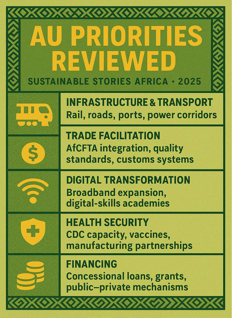 Infographic: AU Priorities Reviewed