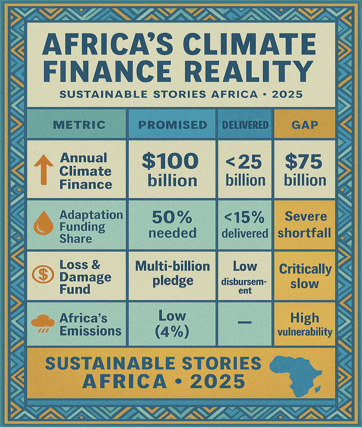 Infographic: Africa's Climate Finance Reality