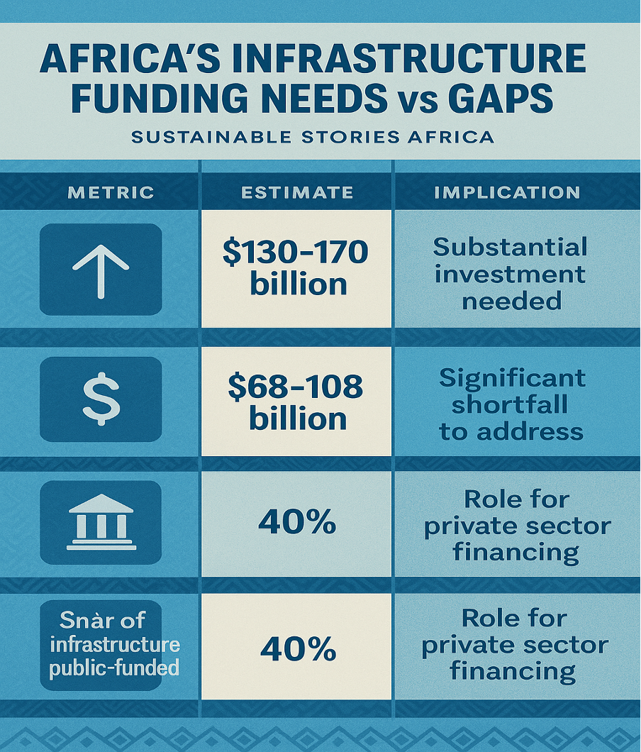 Infographic: Africa's Infrastructure Funding Needs vs Gaps