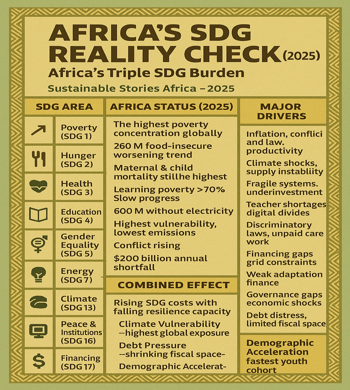 Infographic: Africa’s SDG Reality Check (2025)