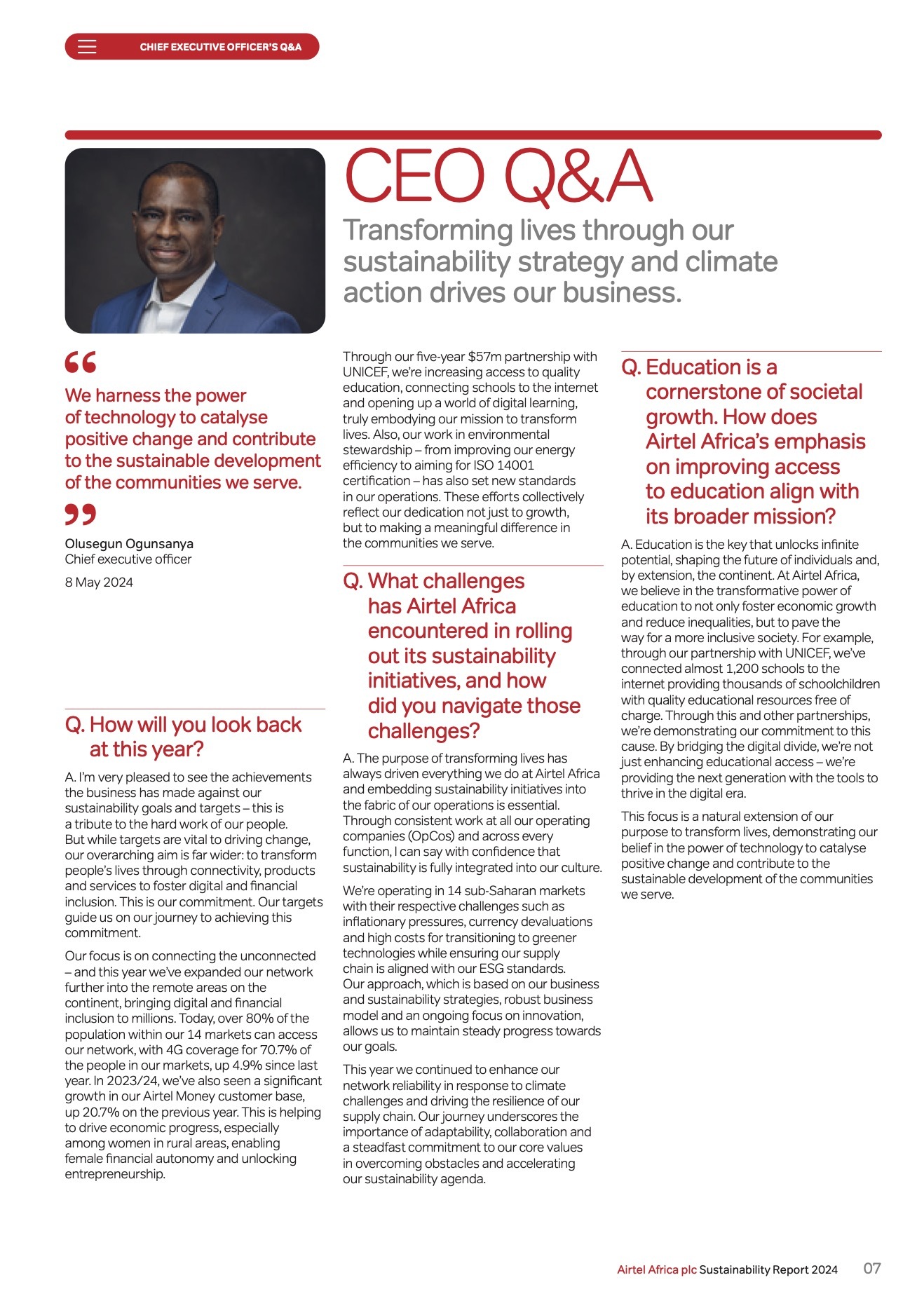 Airtel Sustainability Report 2024 4