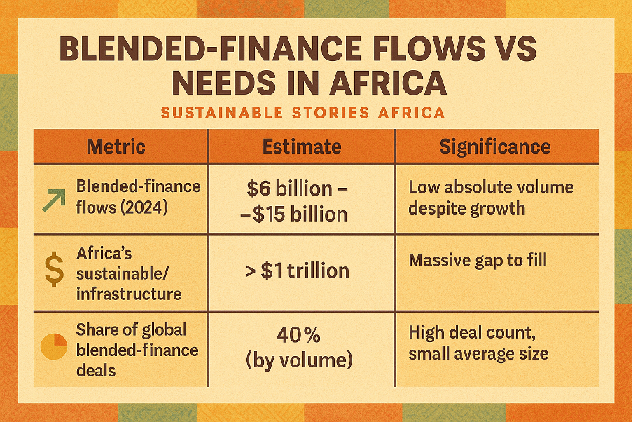 Infographic: Blended-Finance Flows vs Needs in Africa