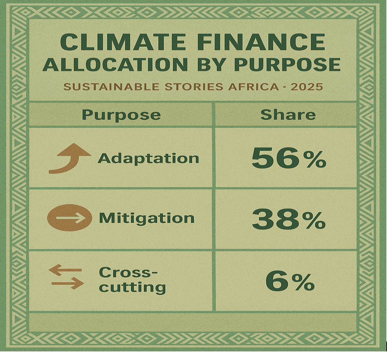 Infographic: Climate Finance Allocation by Purpose