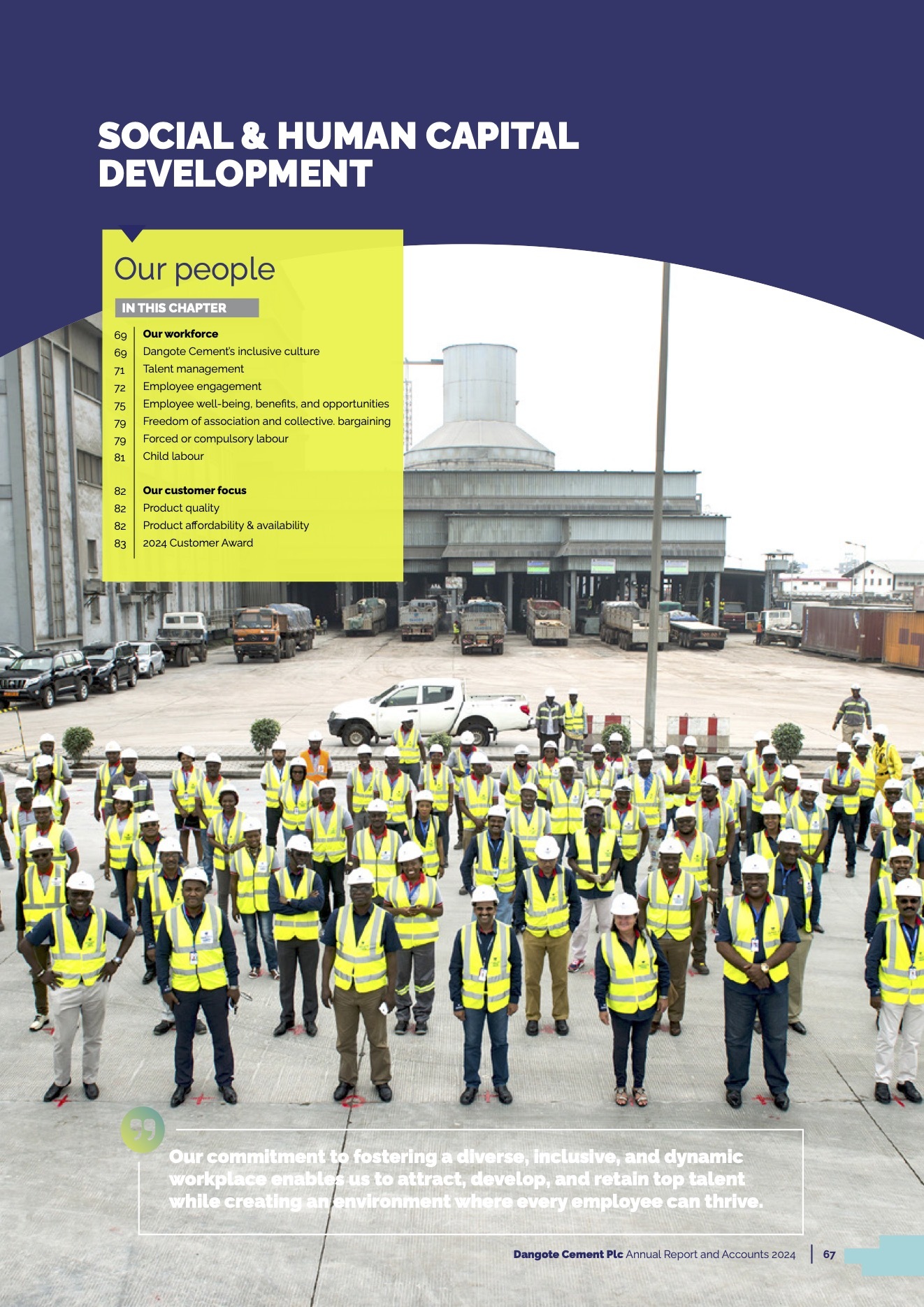 Dangote Cement 2024 Sustainability Report 8