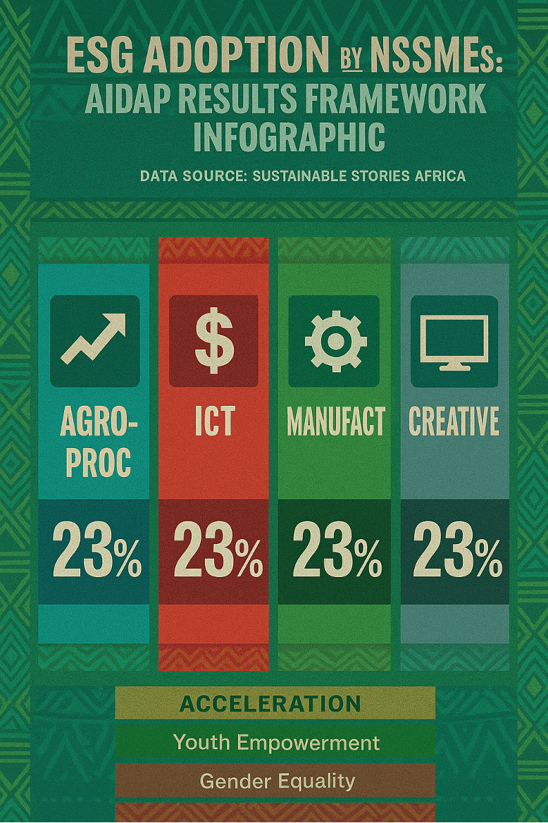 Infographic: ESG Adoption by Nigerian MSMEs: AIDAP Results Framework Infographic