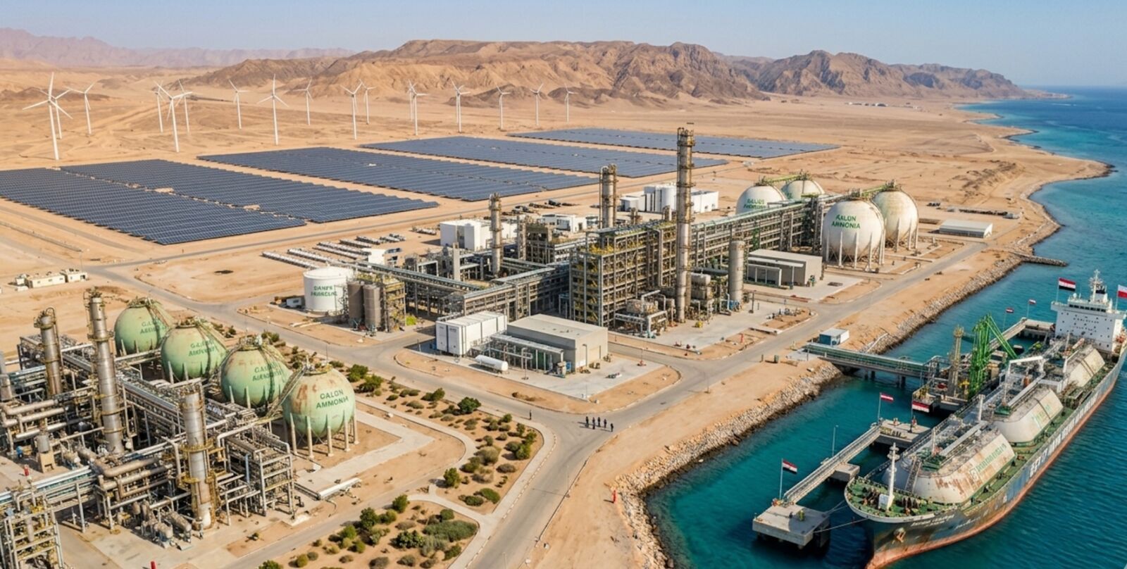 Egypt’s $10 Billion Green Ammonia Bet Turns Clean Power Into Export Strategy