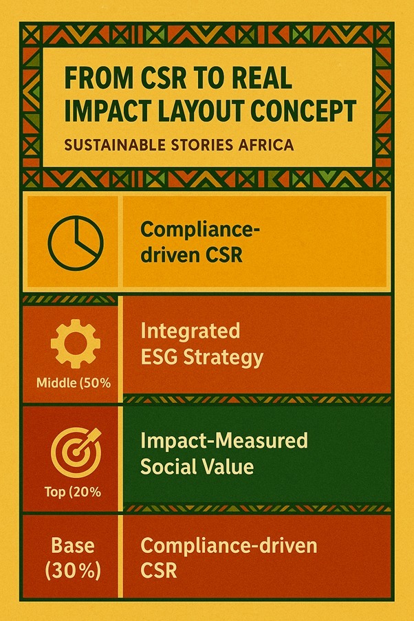 Infographic – From CSR to Real Impact Layout Concept