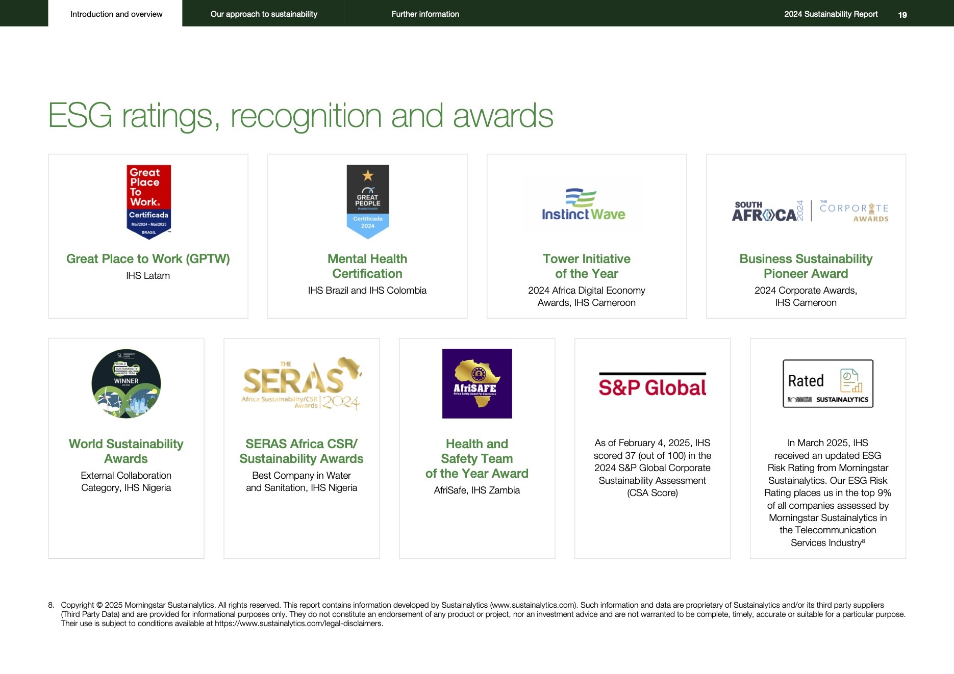 IHS 2024 Sustainability Report 7