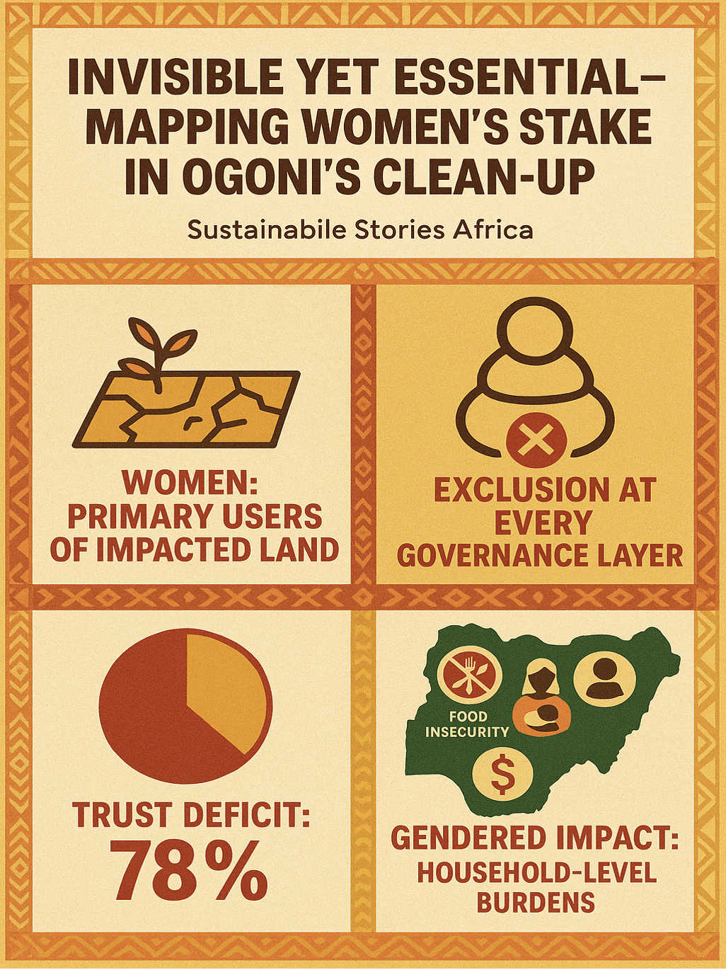 Infographic: Invisible Yet Essential – Mapping Women's Stake in Ogoni's Clean-up