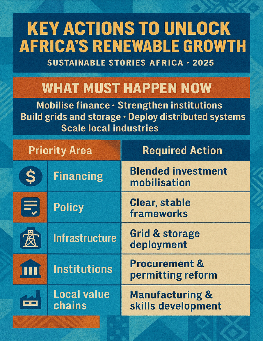 Infographic: Key Actions to Unlock Africa's Renewable Growth