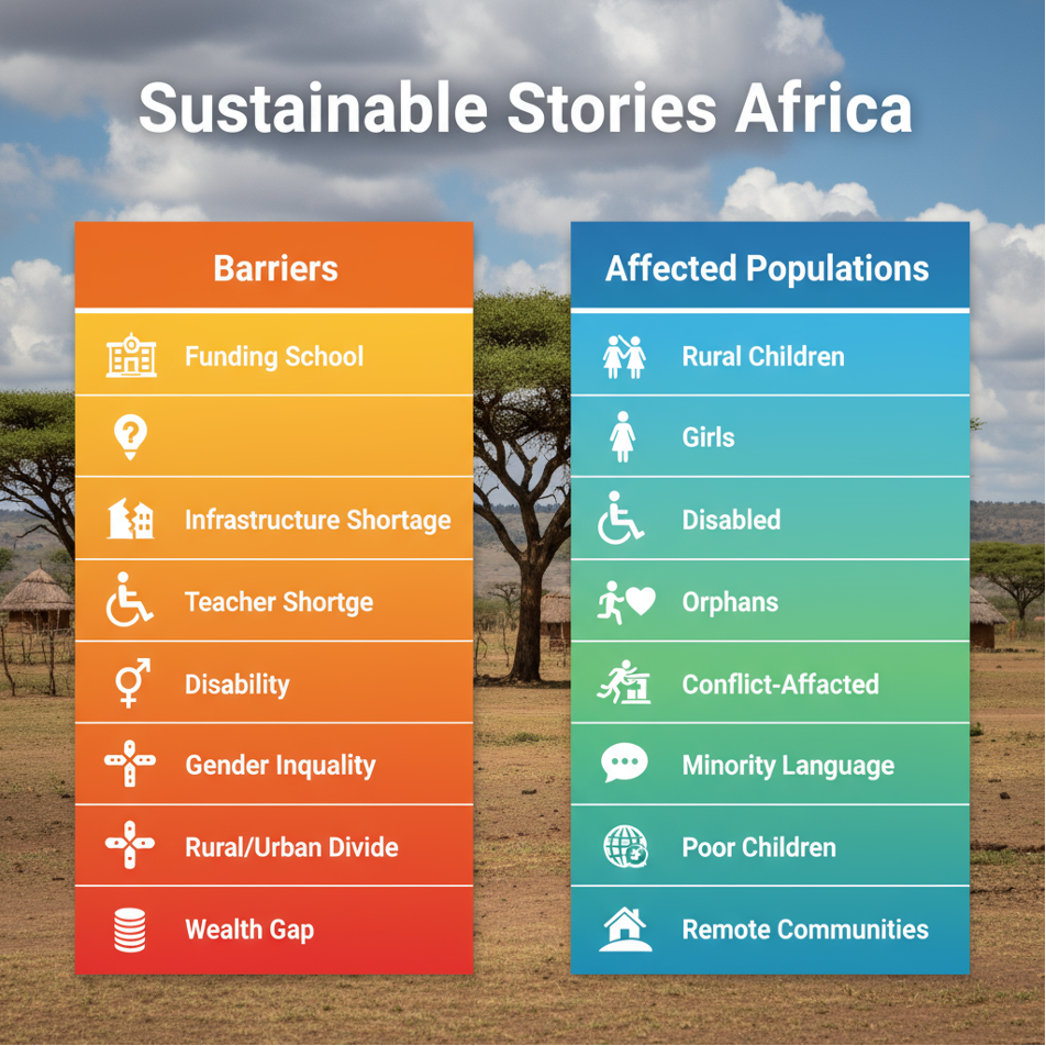 Infographic: Key Barriers to Equitable Education in Africa