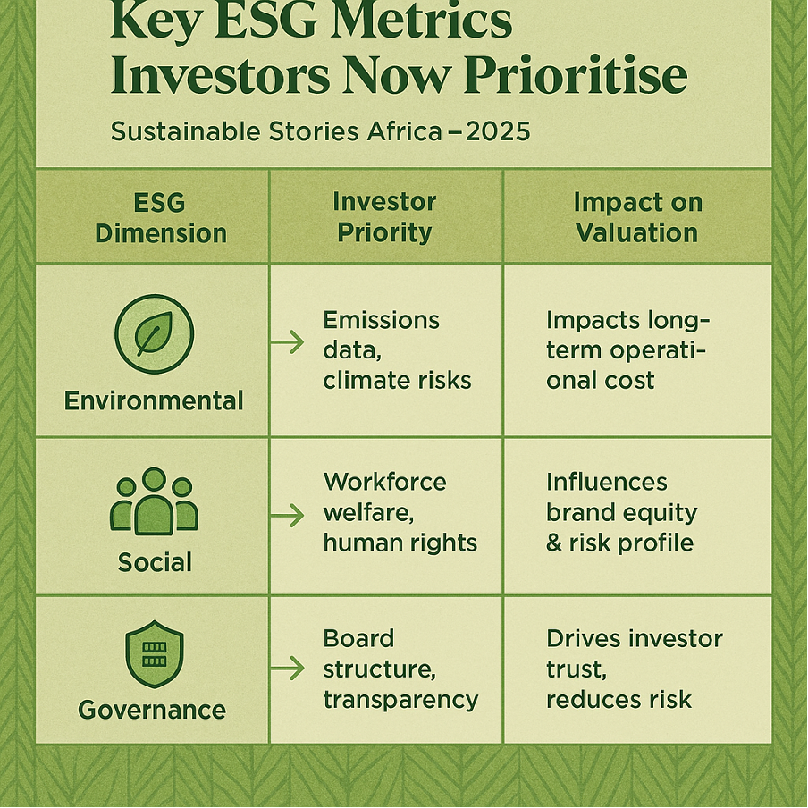 Infographic: Key ESG Metrics Investors Now Prioritise