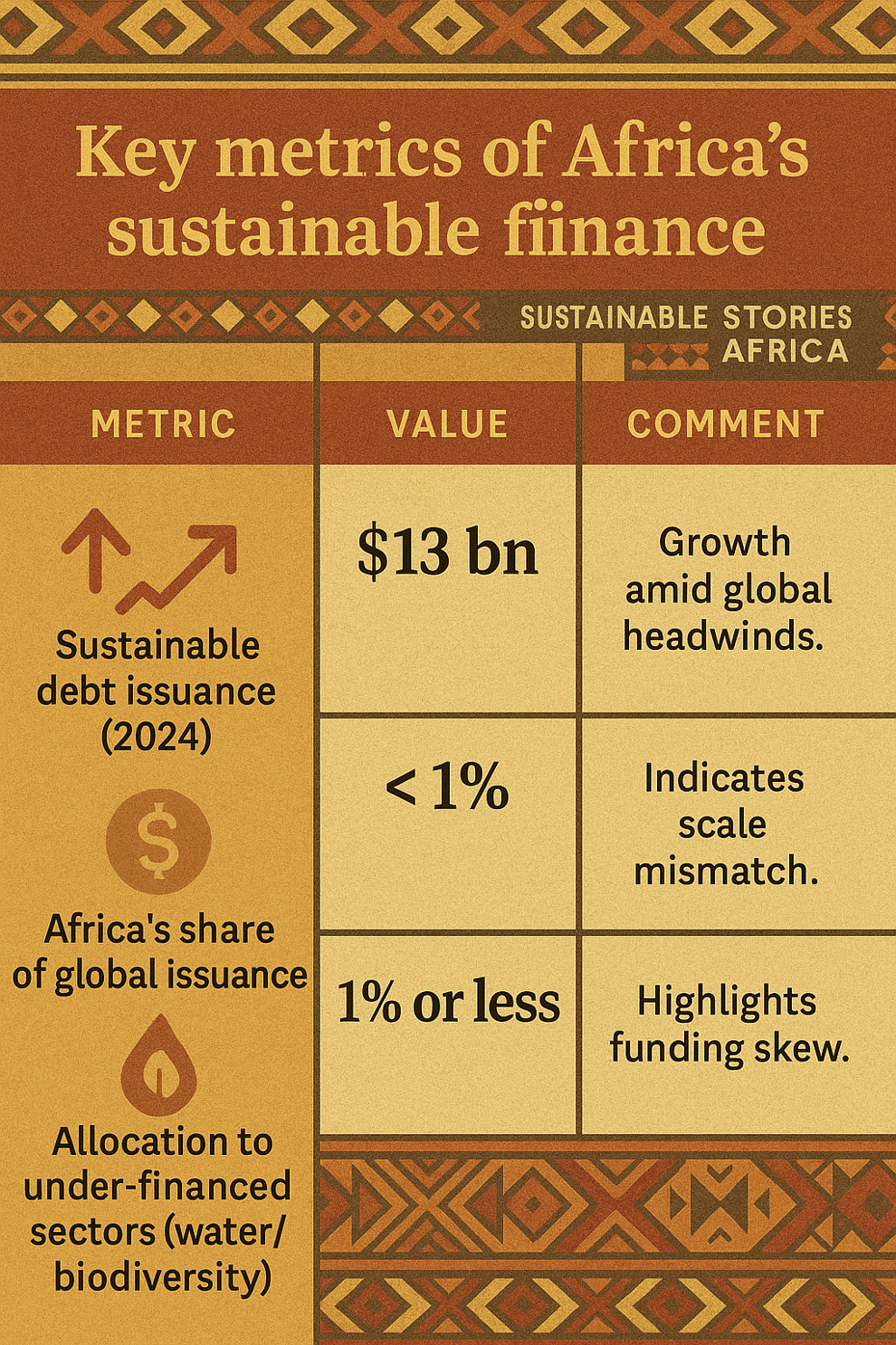 Infographic: Key metrics of Africa's sustainable finance