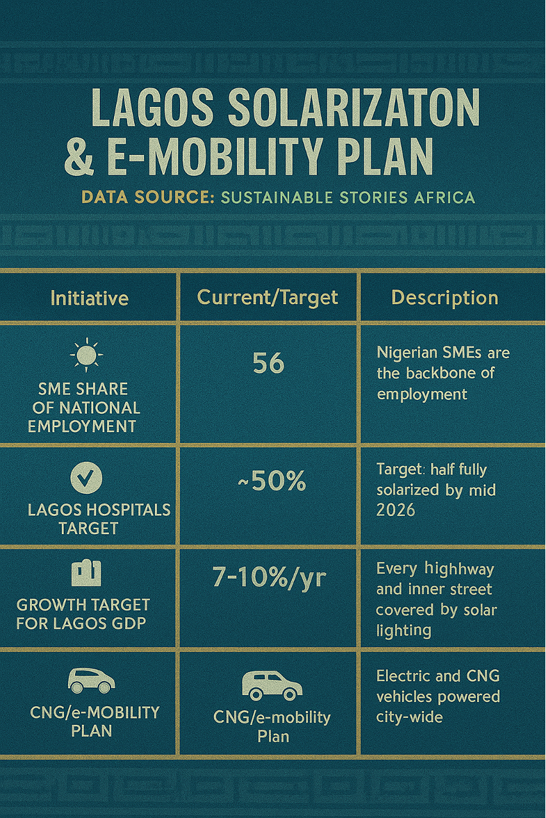 Infographic: Lagos Solarization & E-Mobility Plan