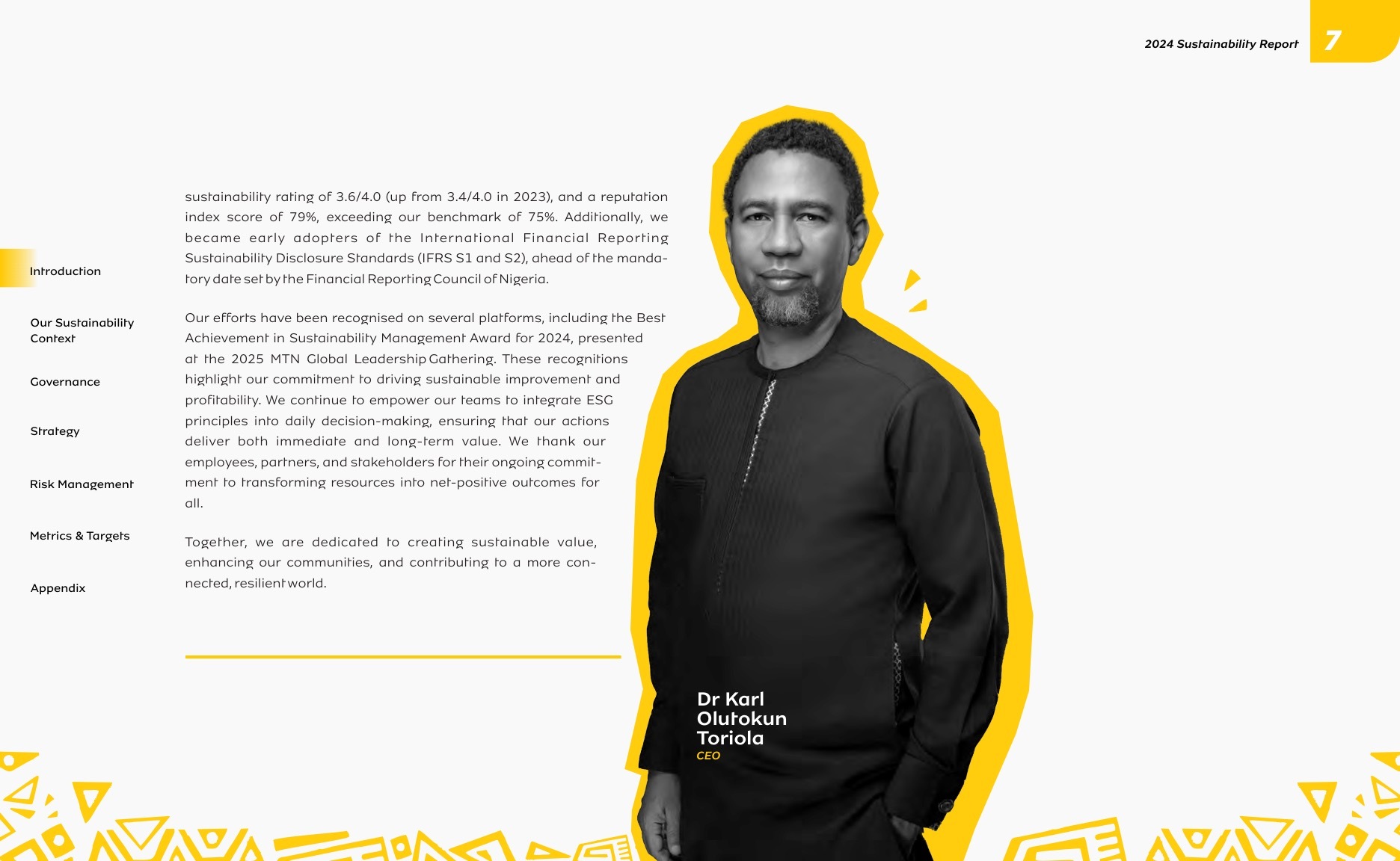 MTN N Igeria Sustainability Report 2024 page 007