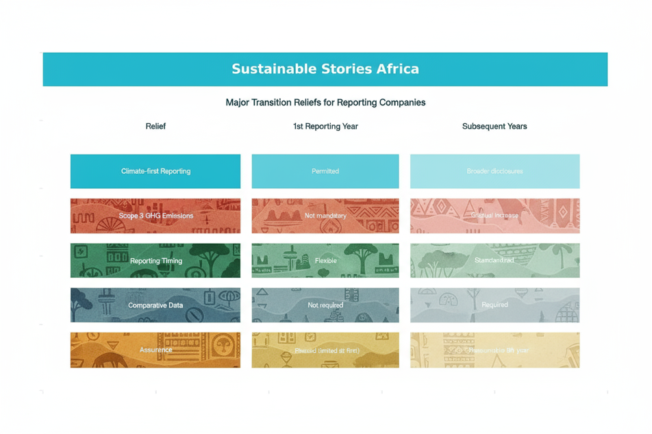 Infographic: Major Transition Reliefs for Reporting Companies