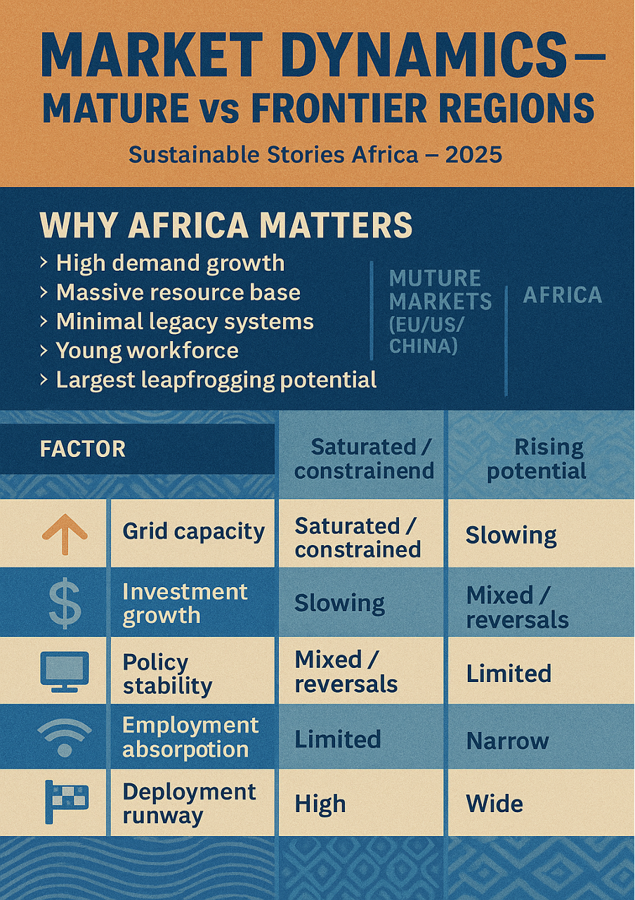 Infographic: Market Dynamics – Mature vs Frontier Regions