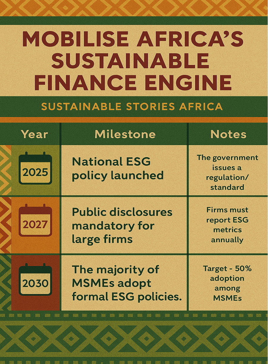 Infographic: Milestones for Nigeria's ESG Institutionalisation