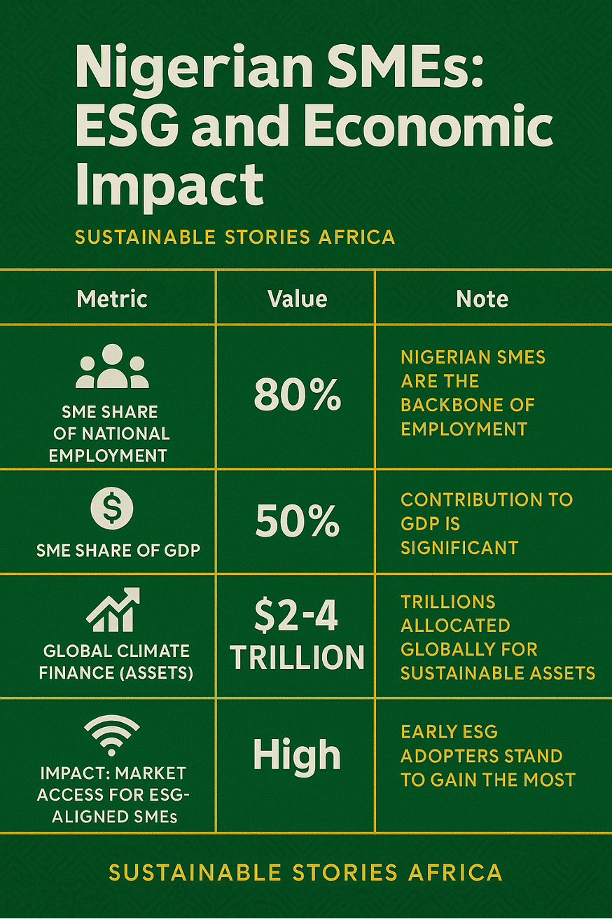 Infographic: Nigerian SME's: ESG and Economic Impact