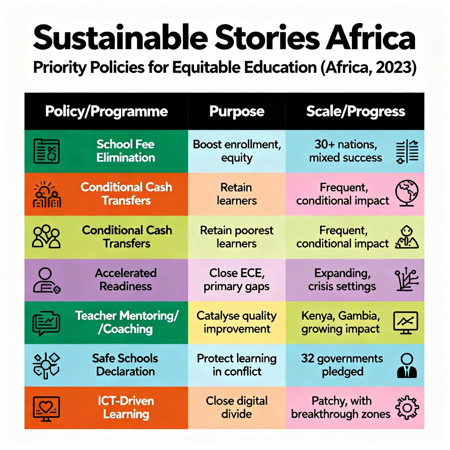 Priority Policies for Equitable Education (Africa, 2023)