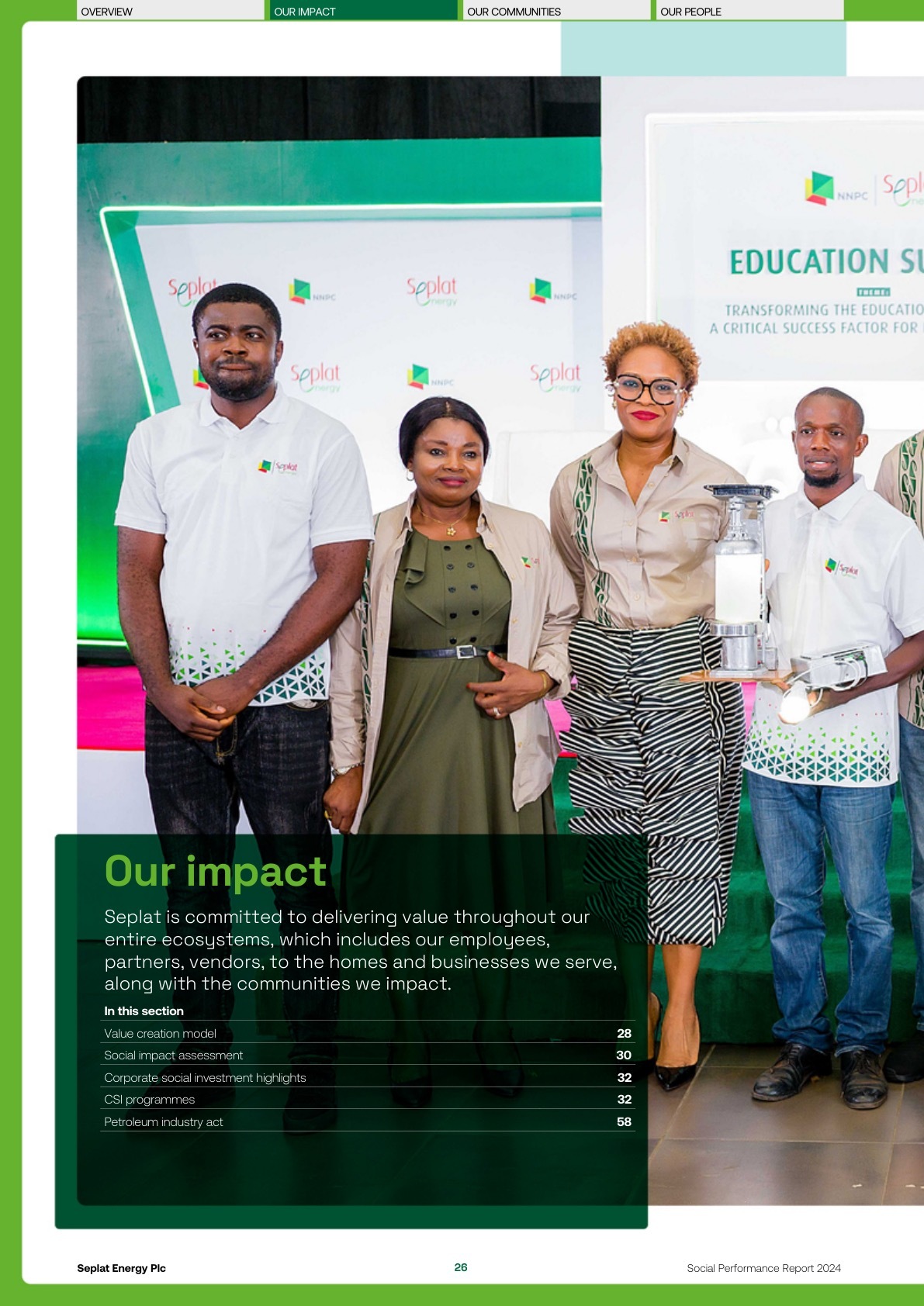 Seplat Social Performance Report 2024 page 028