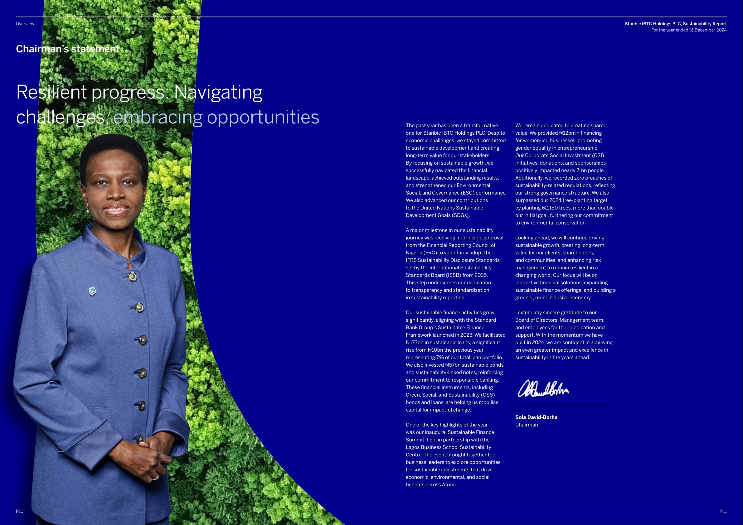 Stanbic IBTC Sustainability Report 2024 page 006