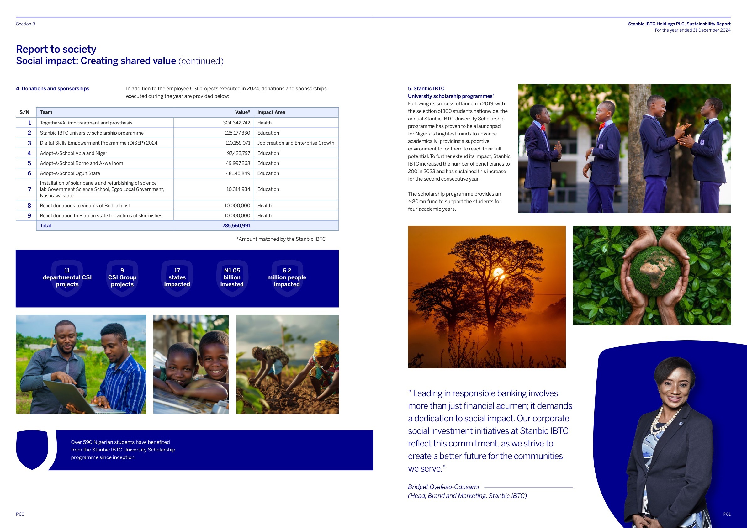 Stanbic IBTC Sustainability Report 2024 page 031