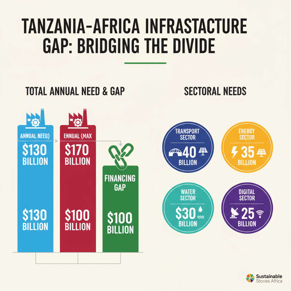 Infographic - Tanzania-Africa Infrastructure Gap