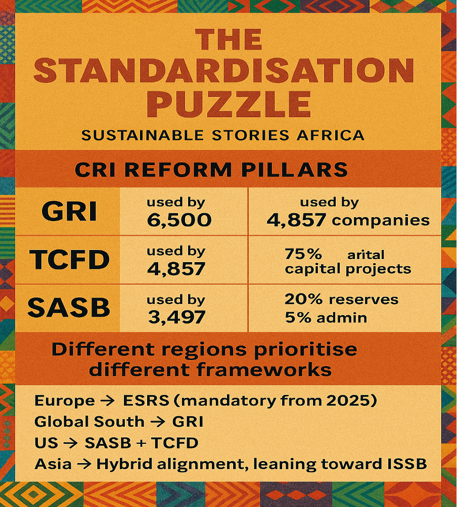 Infographic: The challenge – Different regions prioritise different frameworks