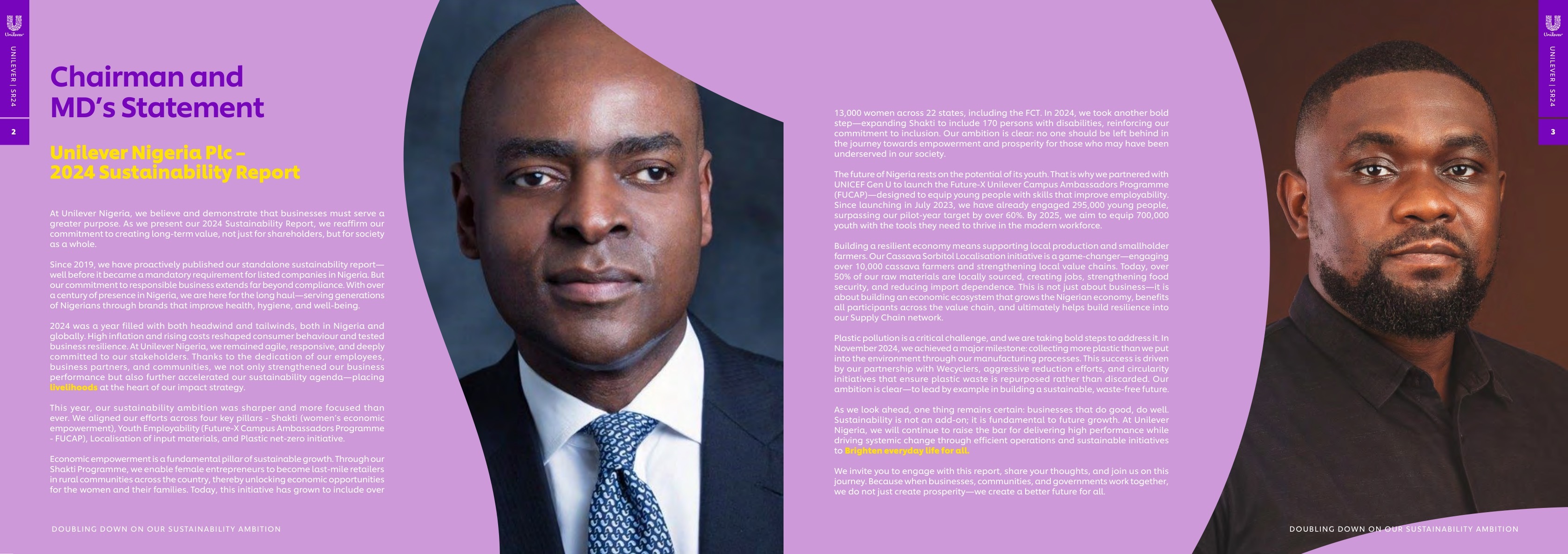 Unilever Sustainability Report 2024 page 003