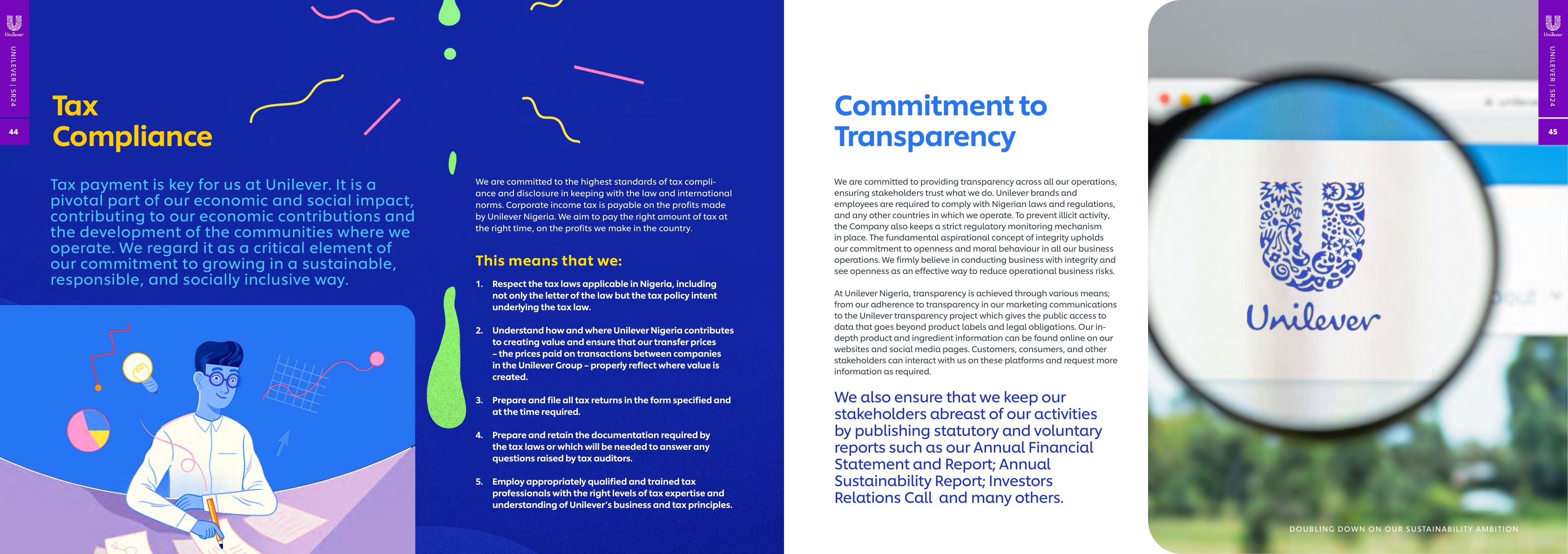 Unilever Sustainability Report 2024 page 024