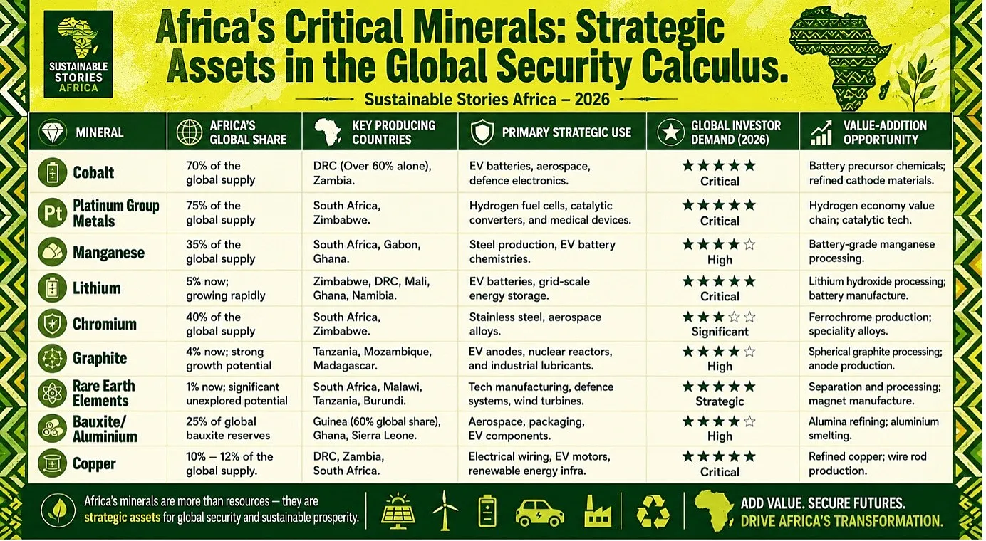 The Strategic Imperative: Africa holds the physical building blocks of the global energy transition and digital economy. At current extraction rates and on current terms, the continent is monetising a fraction of this endowment's true value. Governance reform, not geological luck, is what determines how much value Africa ultimately captures.