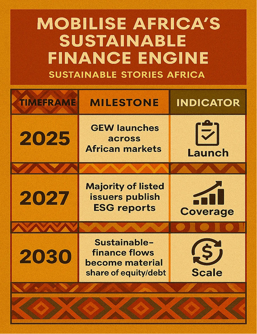 Infographic: Mobilise Africa's Sustainable Finance Engine