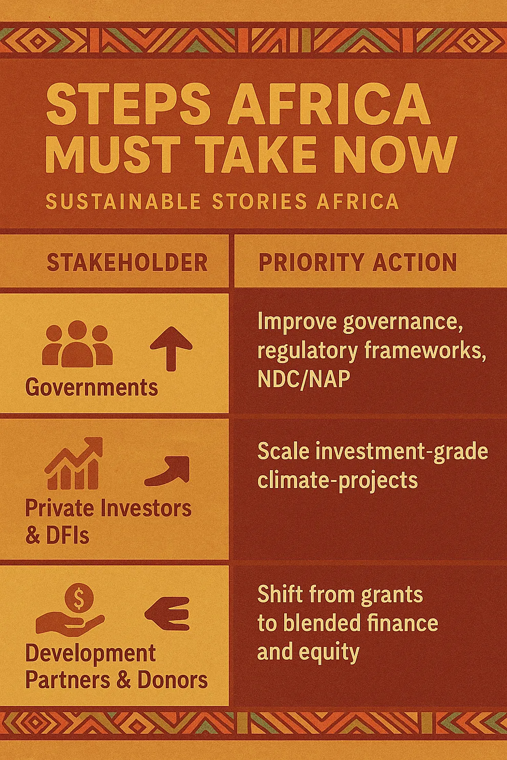 Infographic: Steps Africa Must Take Now
