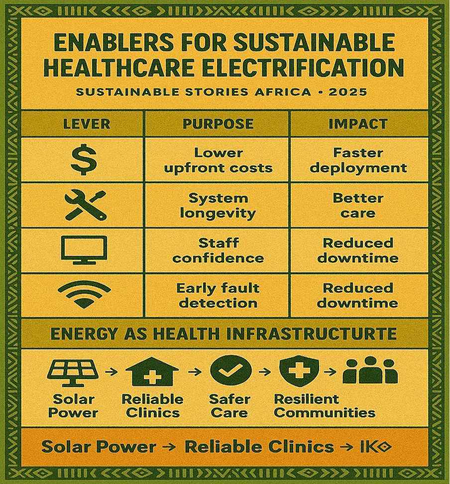 Infographic: Enablers for Sustainable Healthcare Electrification