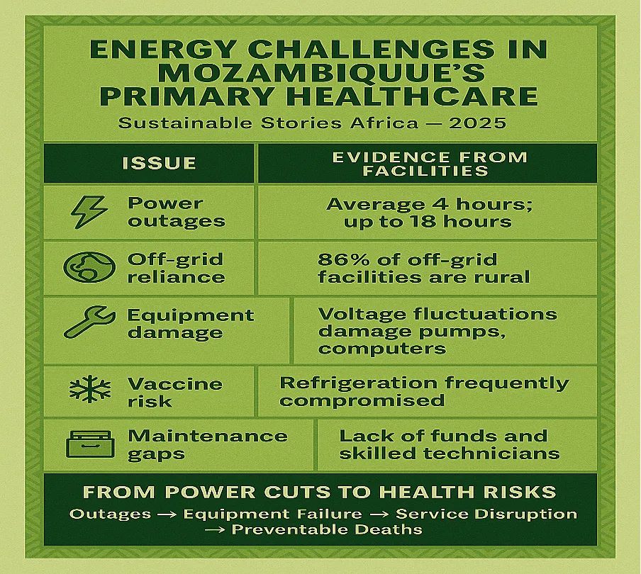 Infographic: Energy Challenges in Mozambique's Primary Healthcare
