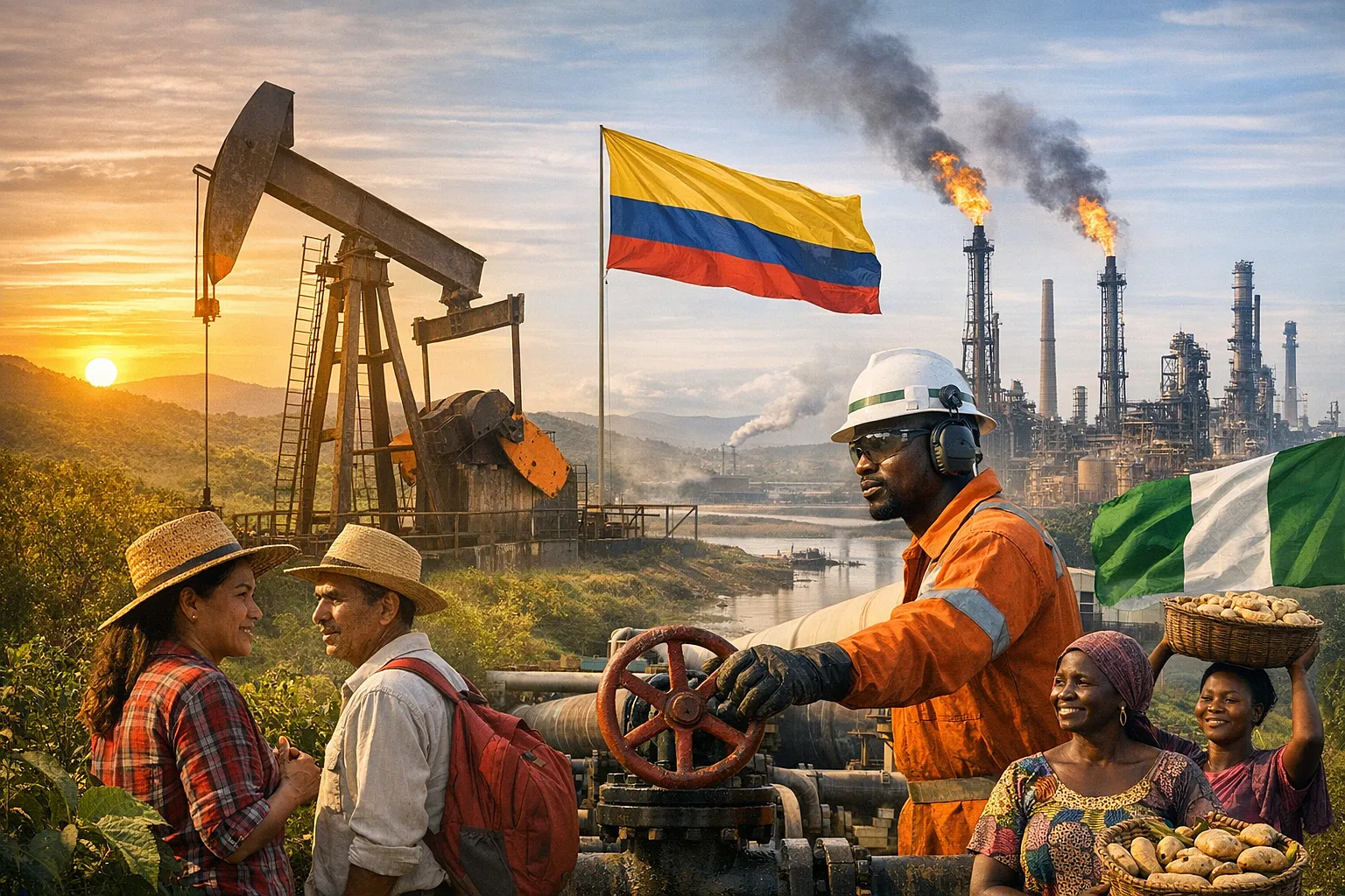 How Fossil Fuel Narratives Shape Colombia and Nigeria's Climate and Development Pathways
