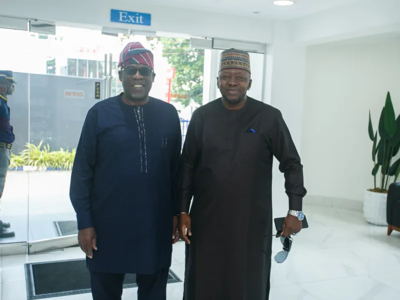 Dr Peter Bankonle, Chairman NCIC & Adamu Garba COO